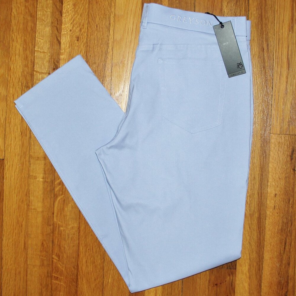 Greyson Wainscott 5 Pocket Golf Trousers Mens 36 40 Heron Blue